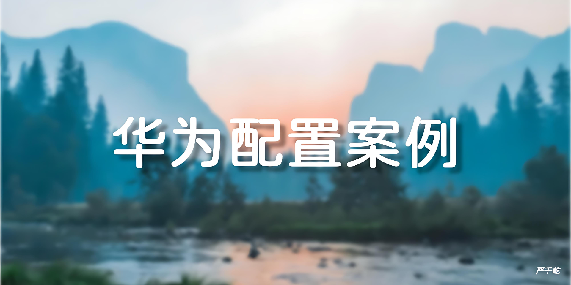 华为配置专题